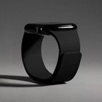Pulsera de repuesto para Apple Watch de silicona magnética negra
