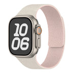 Pulsera de repuesto para Apple Watch de silicona magnética blanco rosa