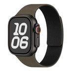Pulsera de repuesto para Apple Watch de silicona magnética marrón negro