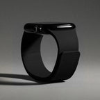 Pulsera de repuesto para Apple Watch de silicona magnética negra