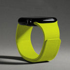Pulsera de repuesto para Apple Watch de silicona magnética amarillo fluorescente