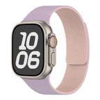 Pulsera de repuesto para Apple Watch de silicona magnética violeta rosa
