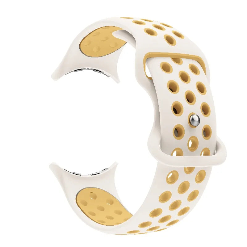 Pulsera de reemplazo para Google Pixel Watch 1, 2, 3, 4 41mm 45mm blanco amarillo