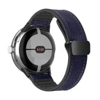 Correa de repuesto para Google Pixel Watch de cuero azul