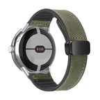 Correa de repuesto para Google Pixel Watch 1, 2, 3, 4, 41 mm, 45 mm, de cuero verde