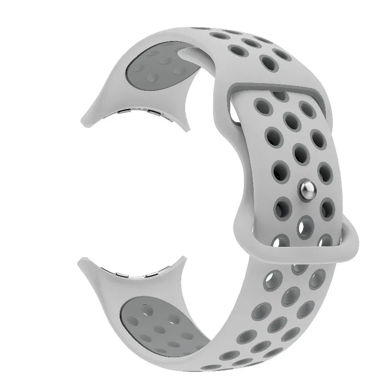 Pulsera de reemplazo para Google Pixel Watch 1, 2, 3, 4 41mm 45mm blanco y gris