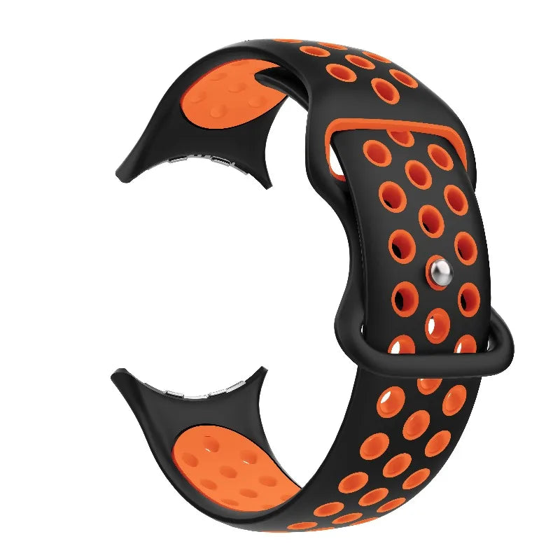 Pulsera de reemplazo para Google Pixel Watch 1, 2, 3, 4 41mm 45mm negro y naranja