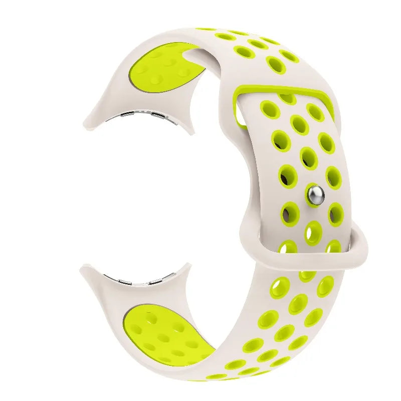 Pulsera de reemplazo para Google Pixel Watch 1, 2, 3, 4 41mm 45mm blanco y verde