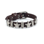 Pulsera de Estilo Vintage con Estrellas marrones