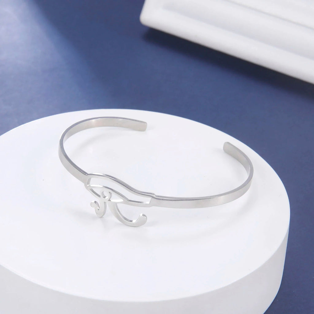Pulsera Egipto Antiguo Con Ojo de Horus plata