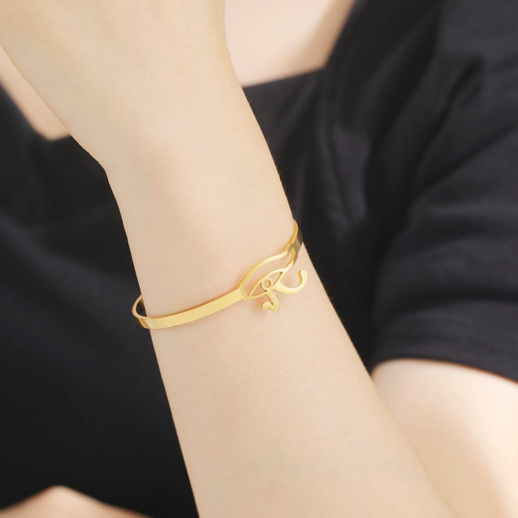 Pulsera Egipto Antiguo Con Ojo de Horus oro