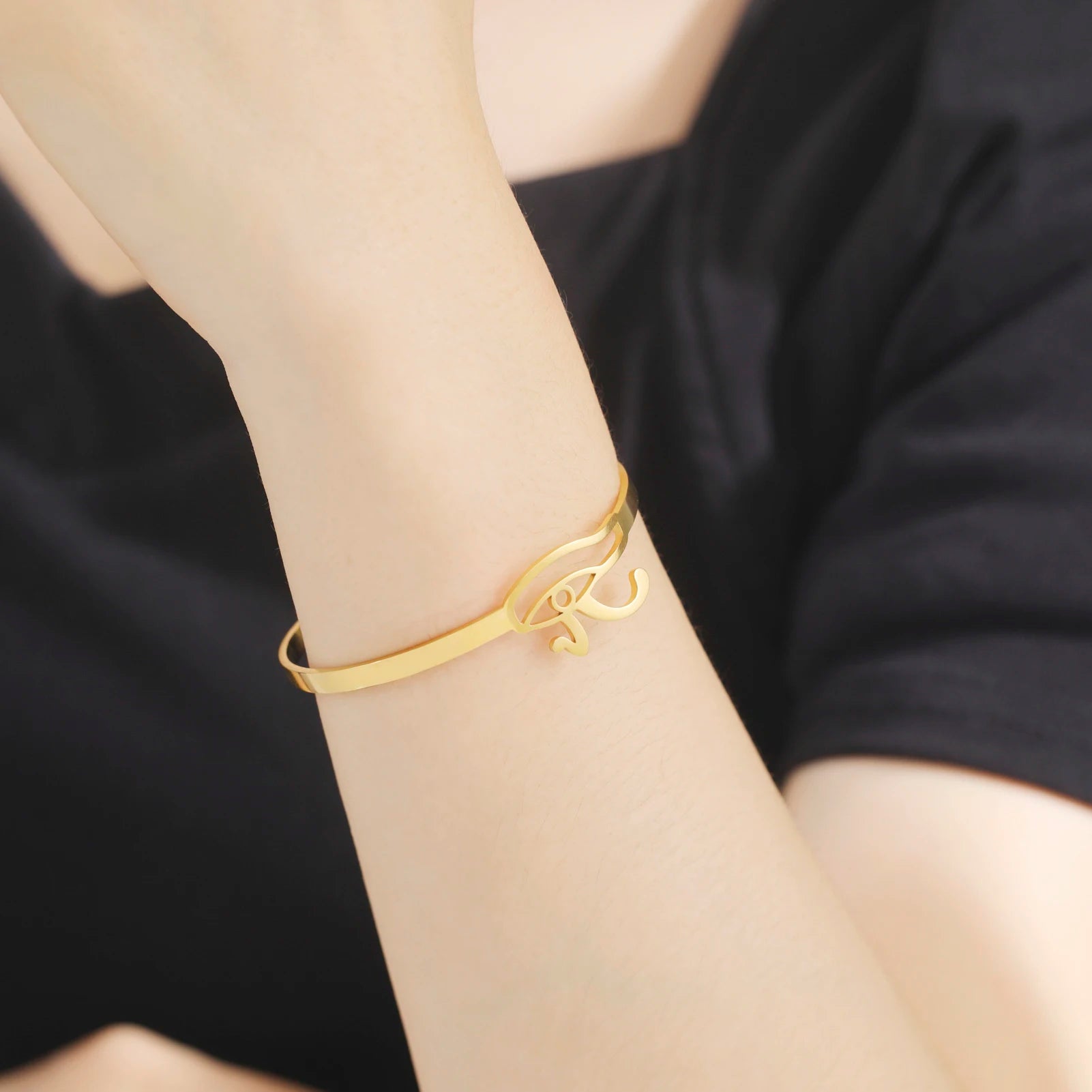 Pulsera Egipto Antiguo Con Ojo de Horus oro