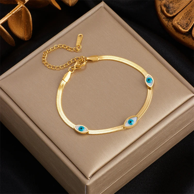 Pulsera Elegante Contra el Mal de Ojo Mujer
