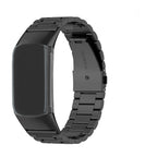 Pulsera de acero para reloj Fitbit Charge 5, Charge 6 negro
