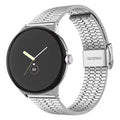 Pulsera de Acero Endurecido Mallada Smartwatch Google Pixel Watch 1 & 2 plata