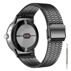 Pulsera de Acero Endurecido Mallada Smartwatch Google Pixel Watch 1 & 2 negro