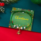 Pulsera de cuerda con colgante de Navidad árbol verde