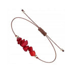 Pulsera de Cuerda Coral
