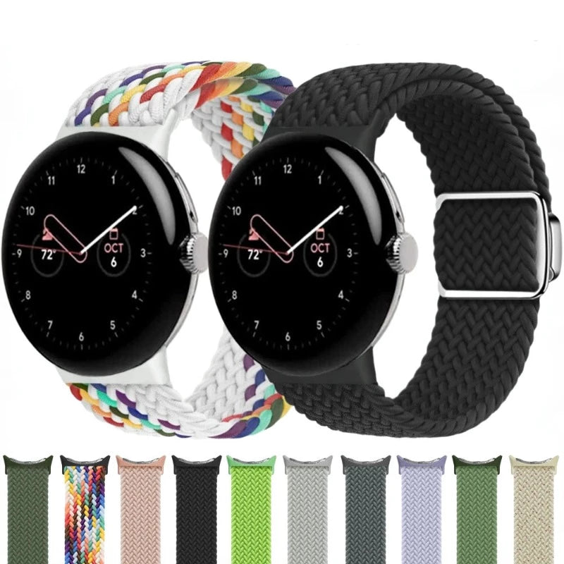 Correas de cuerda de nylon para Google Pixel Watch 41mm 