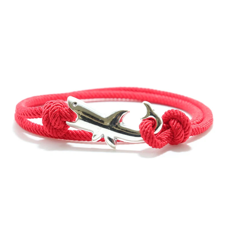 Pulsera de Cuerda Tiburón rojo