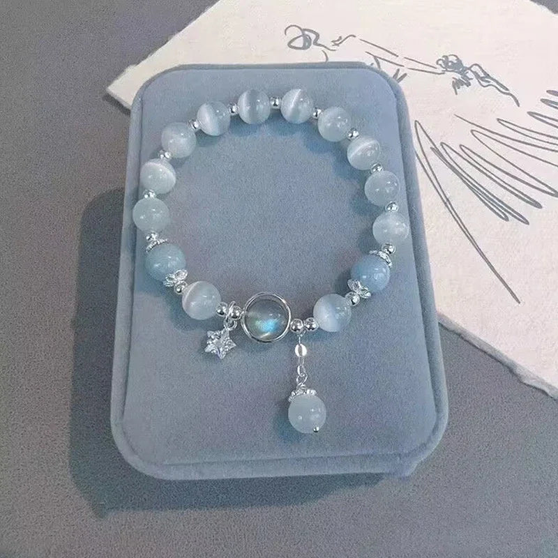 Pulsera de cristal para la fertilidad Piedra de luna