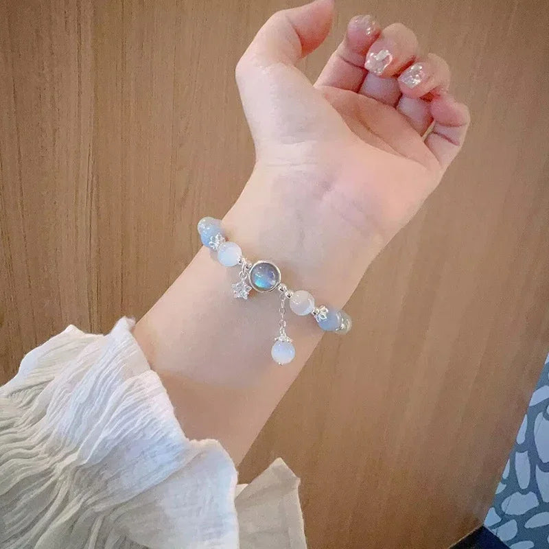 Pulsera de cristal para la fertilidad Piedra de luna