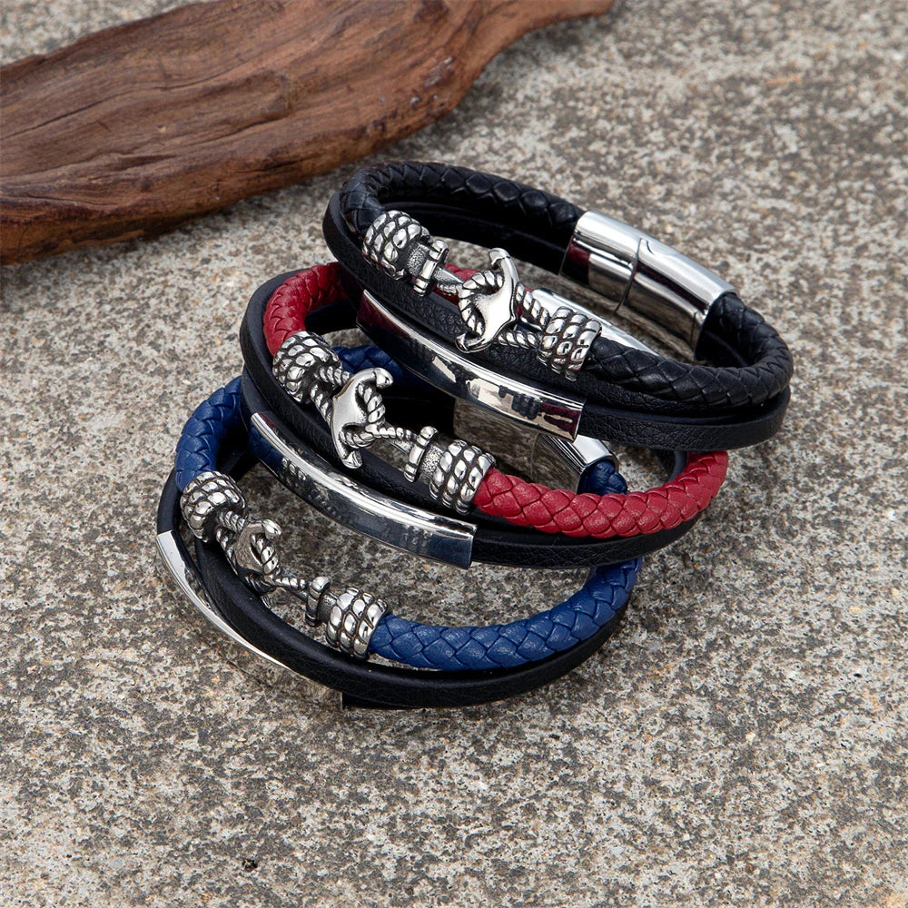 Pulsera triple ancla 