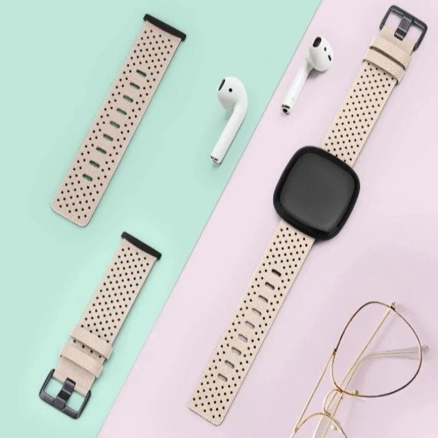 Correas de cuero Fitbit Versa 3 Versa 4 Sense 2 