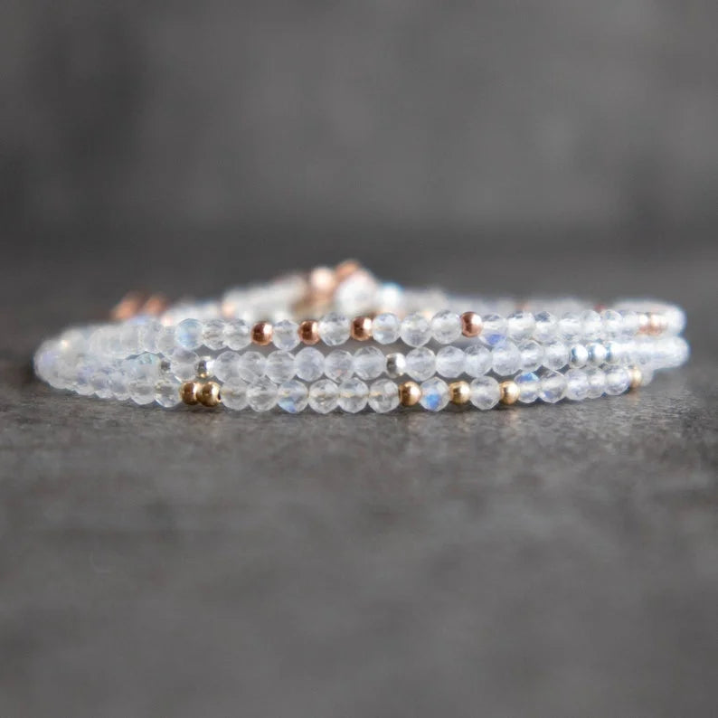 Pulsera de Piedras Finas Piedra de Luna