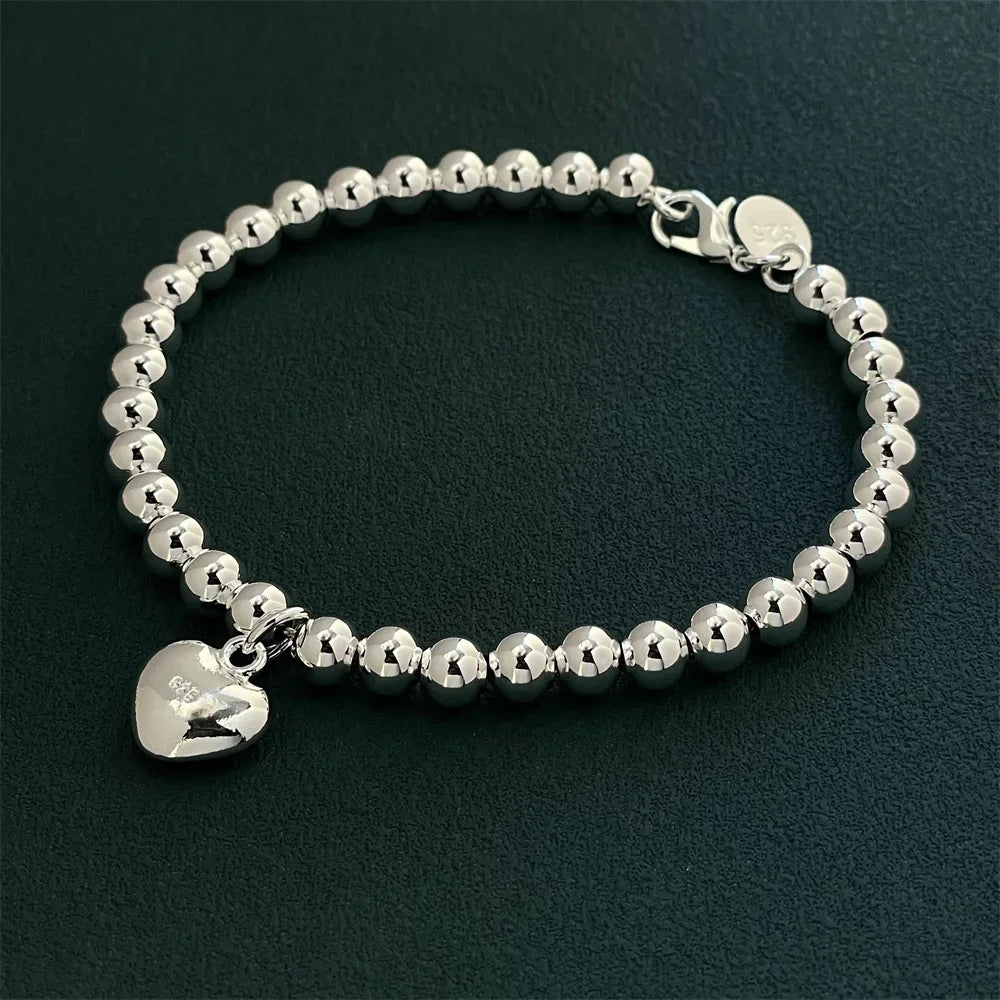 Pulsera de Perlas con Corazón