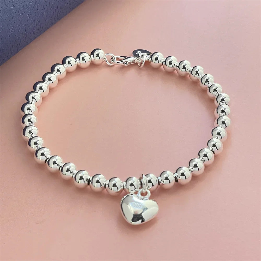 Pulsera de Perlas con Corazón