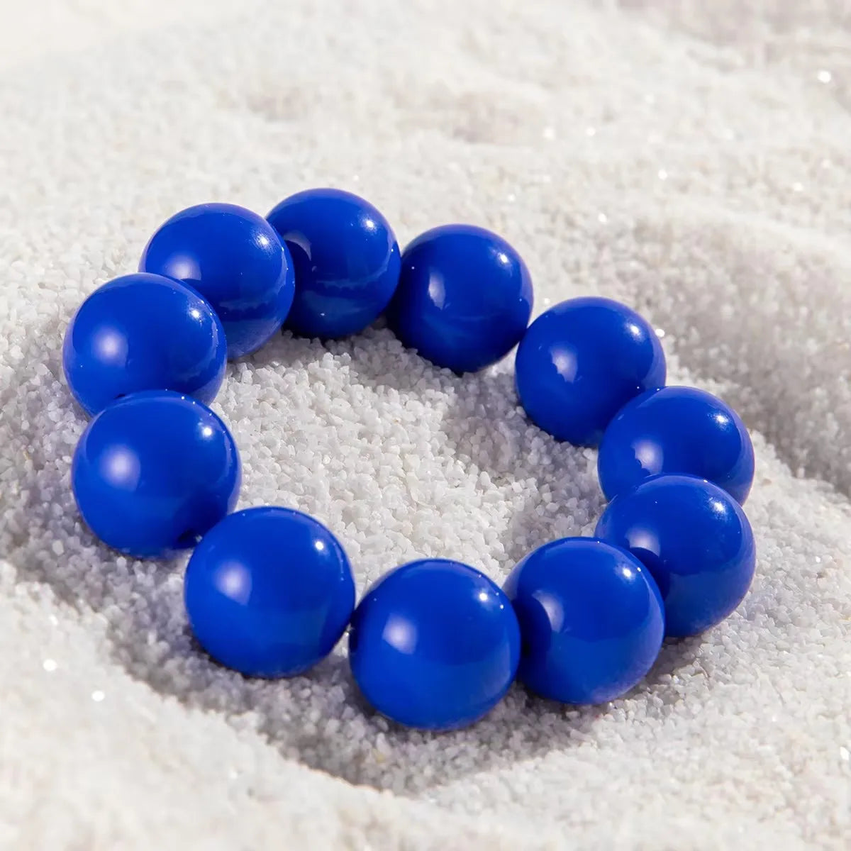 Pulsera de Perlas de Colores para Mujer azul