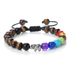 Pulsera de Piedras Naturales y Elefante 7 Chakras 9