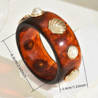 Pulsera de resina con concha