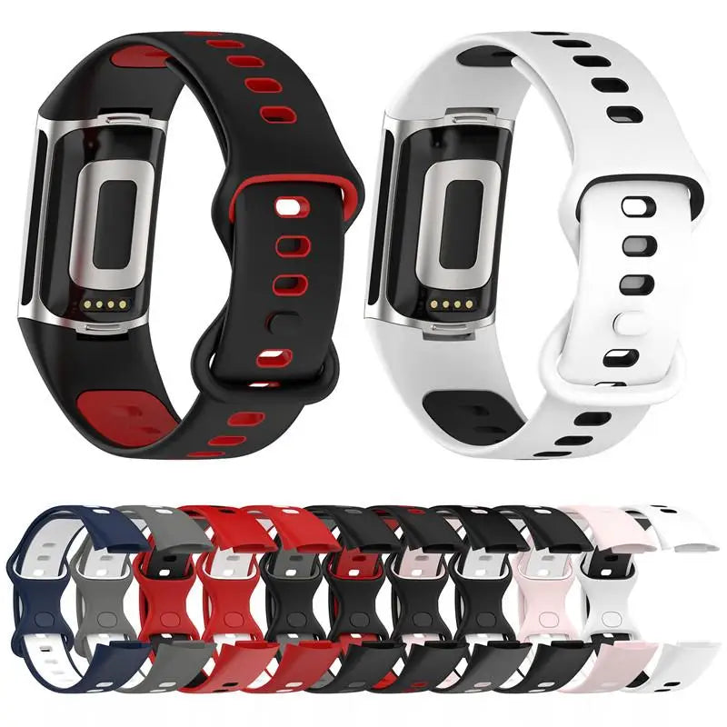 Pulsera de silicona para reloj Fitbit Charge 5, Charge 6