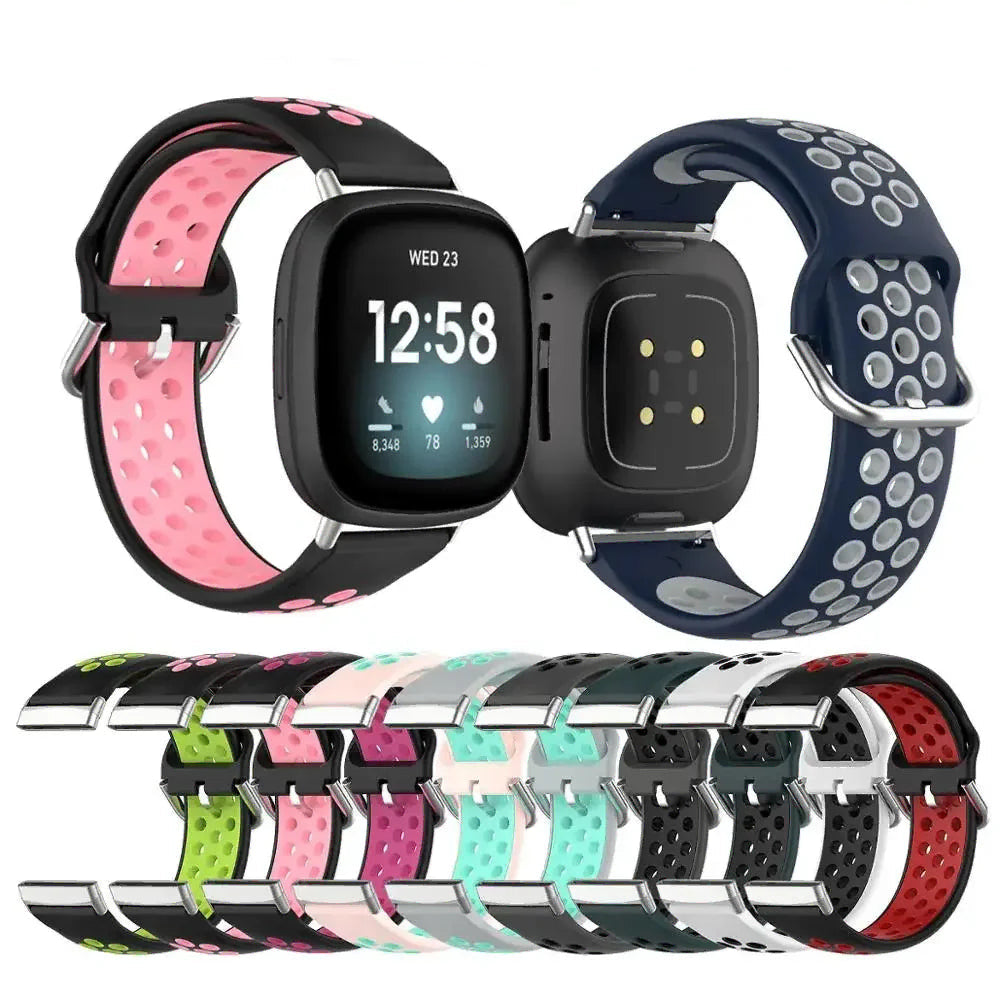 Pulsera de silicona para reloj Fitbit Versa 3, Versa 4, Sense 1 y Sense 2 