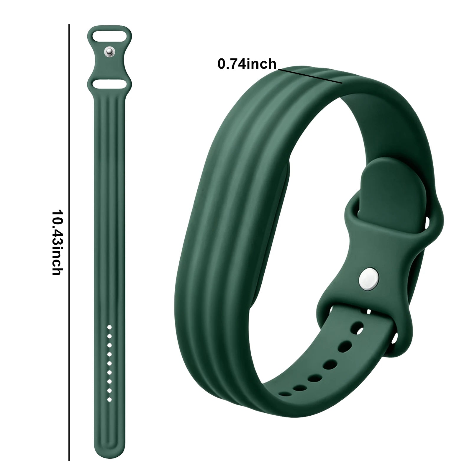 Pulsera de silicona para reloj Google Fitbit Air verde