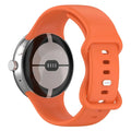 Pulsera de silicona para Smartwatch Google Pixel Watch 1 y 2 naranja