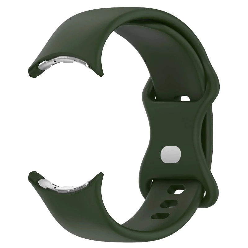 Pulsera de silicona para Smartwatch Google Pixel Watch 1 y 2 verde militar