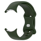 Pulsera de silicona para Smartwatch Google Pixel Watch 1 y 2 verde militar