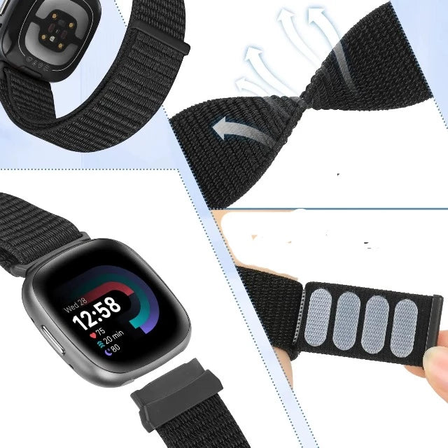 Pulsera de Tela Reloj Fitbit Versa 3 Versa 4 Sense 2 