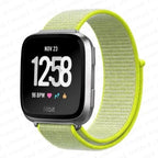 Pulsera de Tela para Reloj Fitbit Versa 3 Versa 4 Sense 2 neón