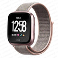 Pulsera de Tela para Reloj Fitbit Versa 3 Versa 4 Sense 2 rosa
