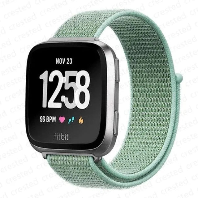 Pulsera de Tela para Reloj Fitbit Versa 3 Versa 4 Sense 2 verde
