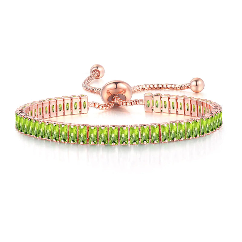 Pulsera de Zirconia de Color Piedra de Nacimiento