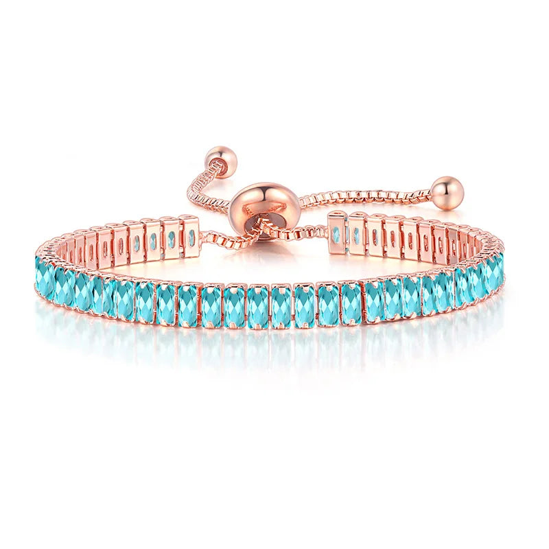 Pulsera de Zirconia de Color Piedra de Nacimiento