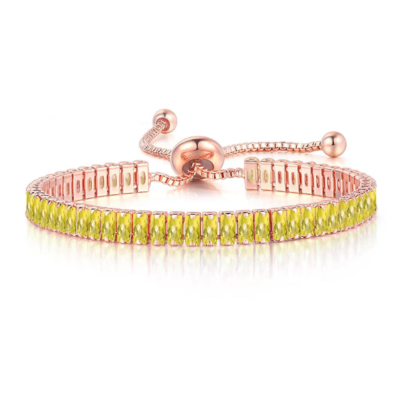 Pulsera de Zirconia de Color Piedra de Nacimiento