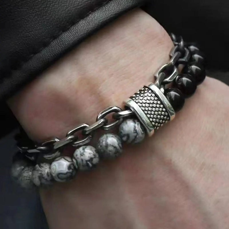 Pulsera Étnica de Estilo Punk para Hombre