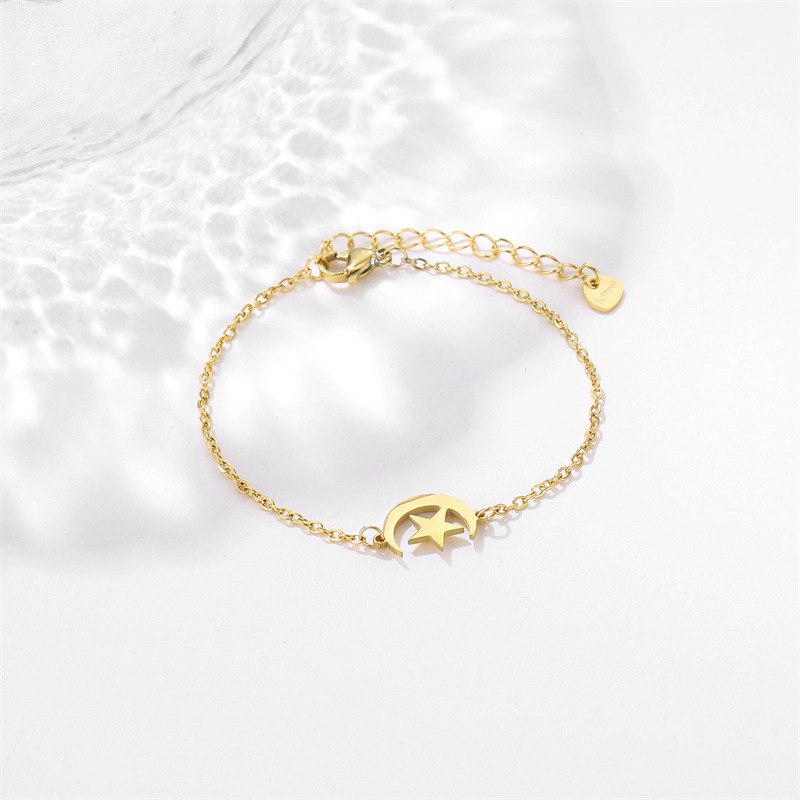 Pulsera Estrella y Luna Mujer 