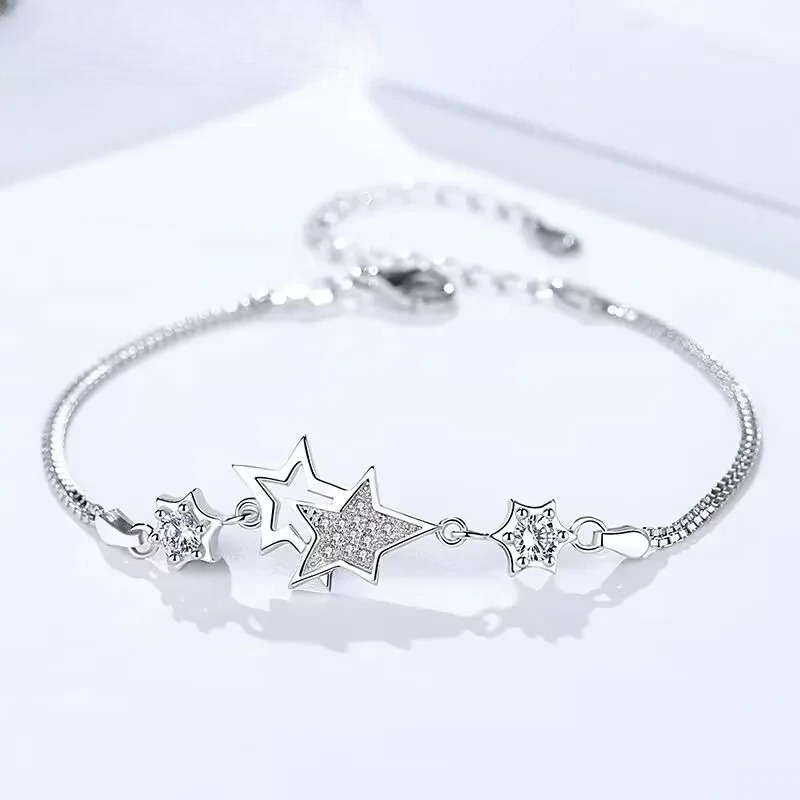Pulsera Estrellas y Cristal